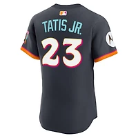 Men's Nike Fernando Tatis Jr. Obsidian San Diego Padres 2026 City Connect Authentic Sponsor Patch Jersey