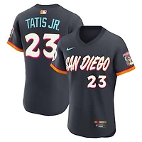 Men's Nike Fernando Tatis Jr. Obsidian San Diego Padres 2026 City Connect Authentic Sponsor Patch Jersey
