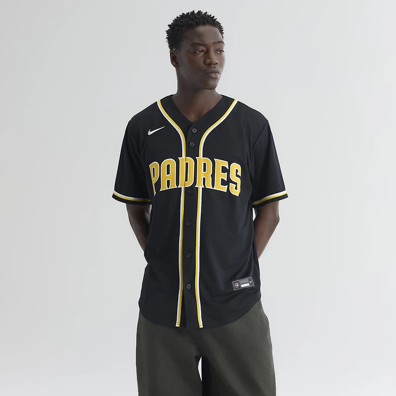 Men's Nike Fernando Tatis Jr. San Diego Padres Fashion Replica Black Out Jersey