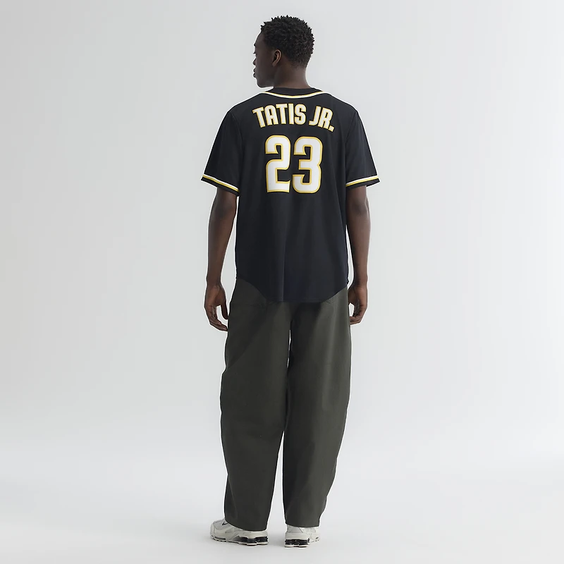 Men's Nike Fernando Tatis Jr. San Diego Padres Fashion Replica Black Out Jersey