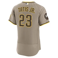 Men's Nike Fernando Tatis Jr. Sand San Diego Padres Alternate Authentic Sponsor Patch Jersey