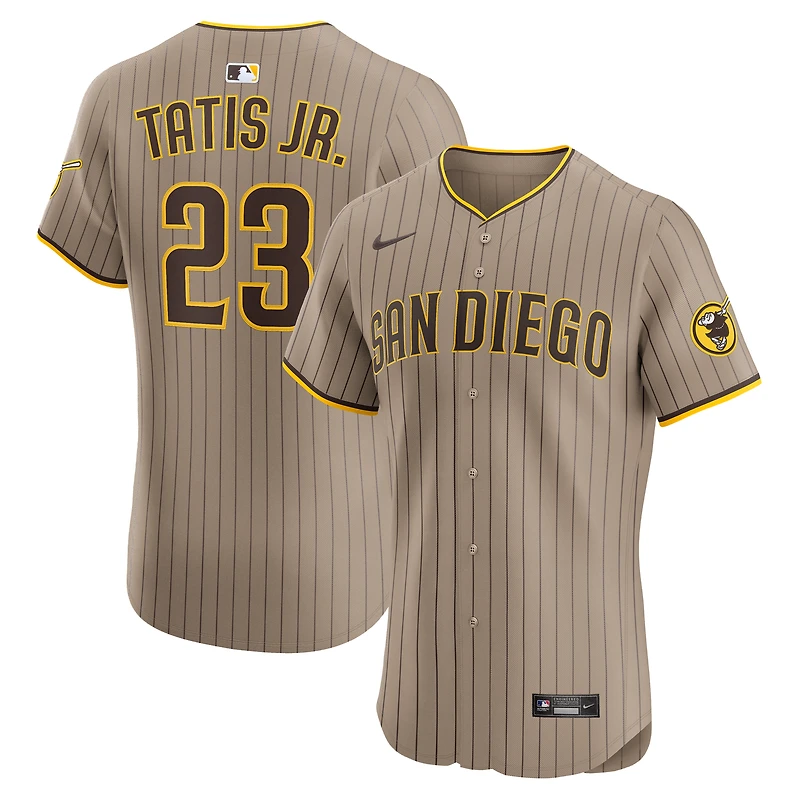 Maillot Nike Fernando Tatis Jr. Sand San Diego Padres Alternate Elite pour homme