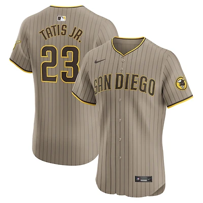 Maillot de joueur d'élite alternatif des San Diego Padres Nike Fernando Tatis Jr. Sand pour homme
