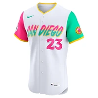 Maillot Nike Fernando Tatis Jr. blanc pour homme, San Diego Padres, City Connect, sponsor écusson Elite Player