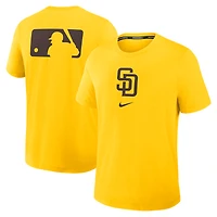 T-shirt Nike Gold San Diego Padres Authentic Collection Early Work Tri-Blend Dri-FIT pour homme