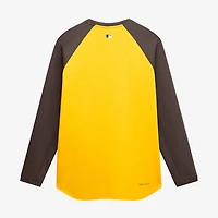 Sweat-shirt raglan Nike Gold San Diego Padres Authentic Collection pour homme