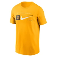 T-shirt Nike doré San Diego Padres Team Swoosh Lockup pour homme