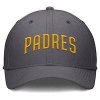 Casquette Nike Performance Flex grise pour homme avec logo Swoosh des Padres de San Diego