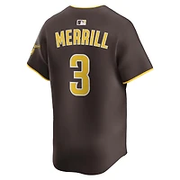 Men's Nike Jackson Merrill White San Diego Padres Home Limited Player Jersey