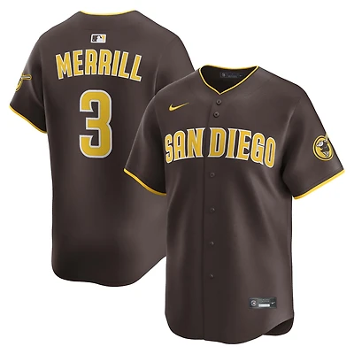 Maillot de joueur alternatif Nike Jackson Merrill blanc des San Diego Padres pour homme