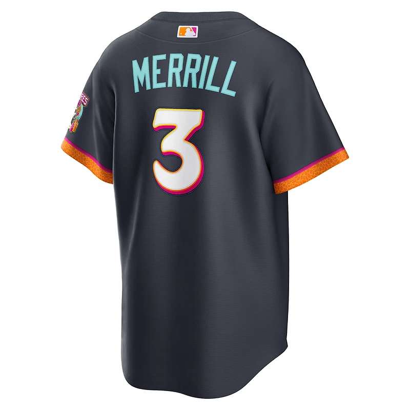 Men's Nike Jackson Merrill Obsidian San Diego Padres 2026 City Connect Stadium Jersey