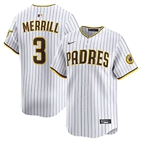 Maillot de joueur alternatif Nike Jackson Merrill blanc des San Diego Padres pour homme