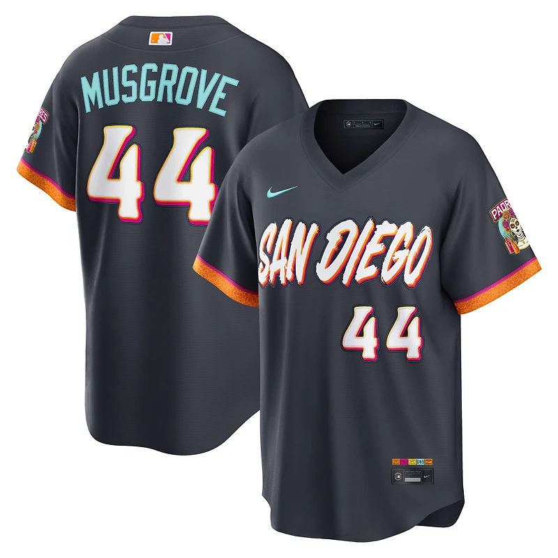 Men's Nike Joe Musgrove Obsidian San Diego Padres 2026 City Connect Stadium Jersey