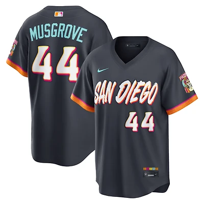 Men's Nike Joe Musgrove Obsidian San Diego Padres 2026 City Connect Stadium Jersey