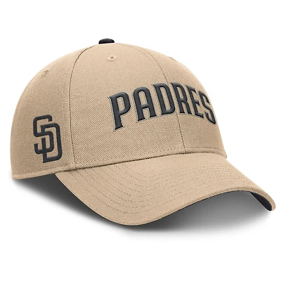 Casquette ajustable Nike kaki San Diego Padres Rise pour homme