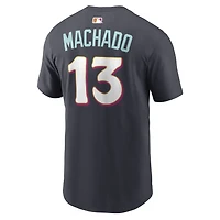 T-shirt Nike Manny Machado Obsidian San Diego Padres 2026 City Connect pour homme, avec nom et numéro