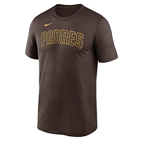 Men's Nike Manny Machado Brown San Diego Padres Legend Name & Number Performance T-Shirt