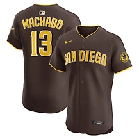 Maillot Nike Manny Machado marron pour homme des Padres de San Diego Road Elite