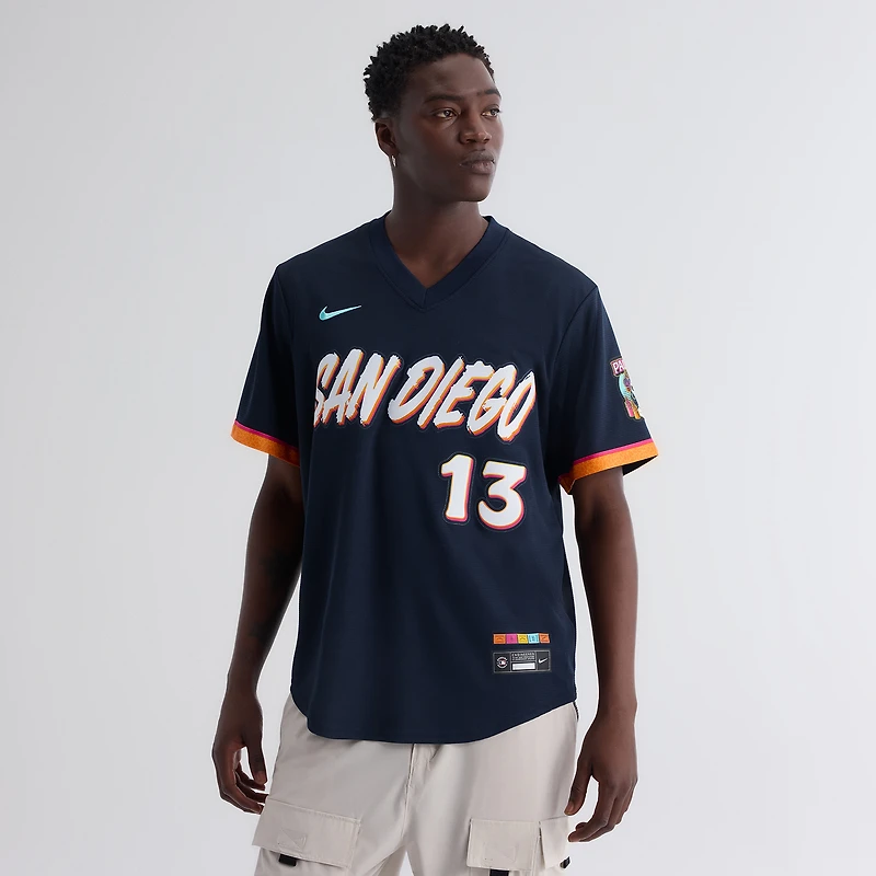Men's Nike Manny Machado Obsidian San Diego Padres 2026 City Connect Stadium Jersey