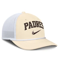 Men's Nike Natural/White San Diego Padres Rise Dri-FIT Trucker Adjustable Hat​