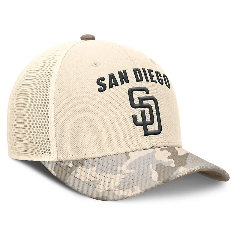 V110793 Padres 15A MLB NIK Camo Natural Pack Rise structuré réglable Hatmenstr NB04-15A-PYP-D7W #20