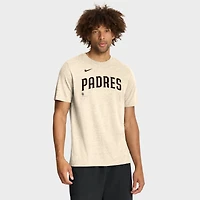 T-shirt Nike Natural San Diego Padres Wordmark Tri-Blend pour homme
