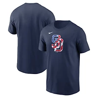 T-shirt Nike Americana bleu marine des Padres de San Diego pour homme