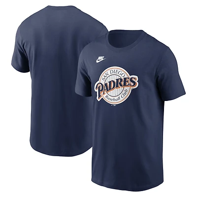 T-shirt Nike bleu marine avec logo de l'équipe des San Diego Padres Cooperstown pour hommes