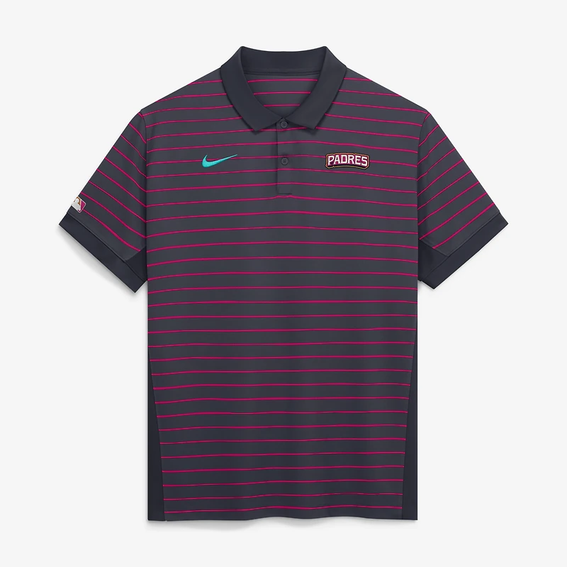 Men's Nike Obsidian San Diego Padres 2026 City Connect Authentic Collection Striped Victory Dri-FIT Polo