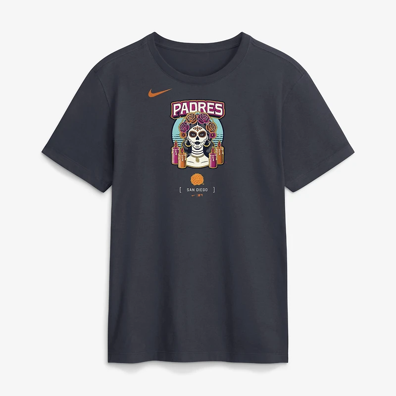 Men's Nike Obsidian San Diego Padres 2026 City Connect Large Logo T-Shirt