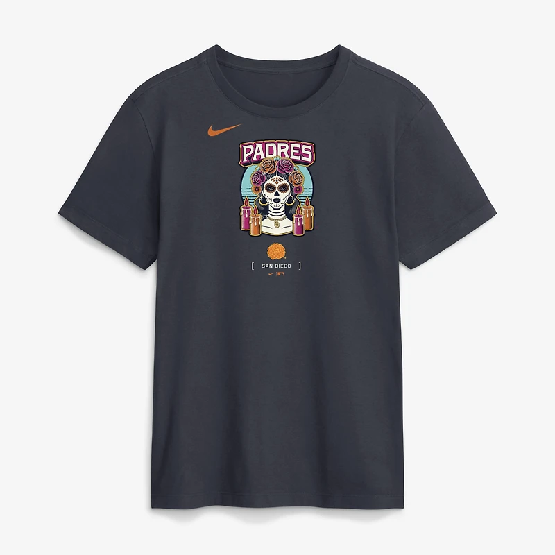 Men's Nike Obsidian San Diego Padres 2026 City Connect Large Logo T-Shirt