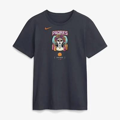Men's Nike Obsidian San Diego Padres 2026 City Connect Large Logo T-Shirt
