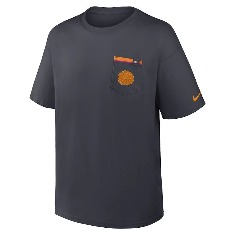Men's Nike Obsidian San Diego Padres City Connect Max90 Pocket T-Shirt