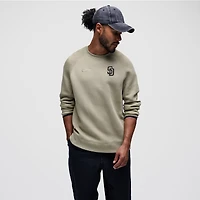 Sweat-shirt Nike Tech Fleece Raglan olive des San Diego Padres pour homme
