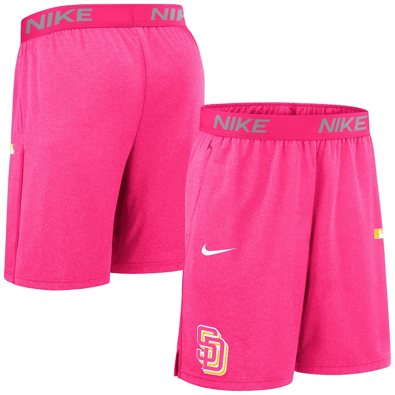 Men's Nike Pink San Diego Padres Authentic Collection City Connect Performance Knit Shorts