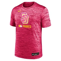 Men's Nike Pink San Diego Padres Authentic Collection City Connect Velocity Dri-FIT T-Shirt
