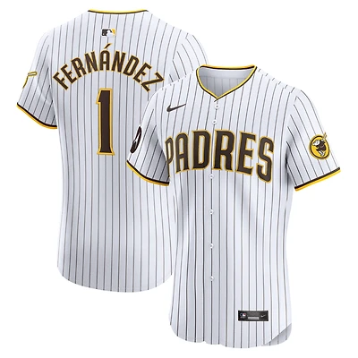 Men's Nike Tony Fernández White San Diego Padres Home Elite Sponsor Patch Player Jersey