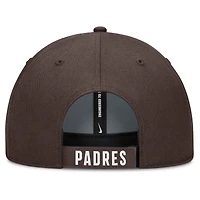 Casquette ajustable Nike blanche/marron San Diego Padres Club Performance pour homme