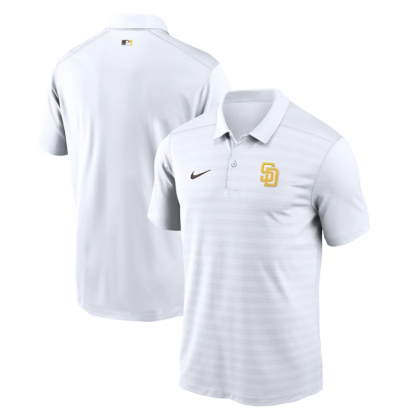 Polo Nike Victory Dri-FIT blanc pour homme des Padres de San Diego Authentic Collection