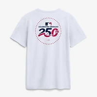 Men's Nike White San Diego Padres Celebrating America's 250th Logo T-Shirt