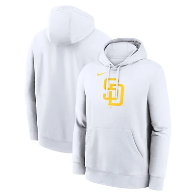 Sweat à capuche Nike blanc pour homme avec logo des Padres de San Diego