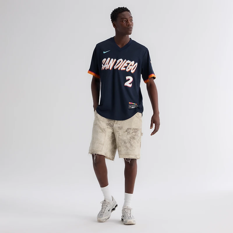 Men's Nike Xander Bogaerts Obsidian San Diego Padres 2026 City Connect Stadium Jersey