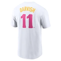 Men's Nike Yu Darvish White San Diego Padres Fuse City Connect Name & Number T-Shirt