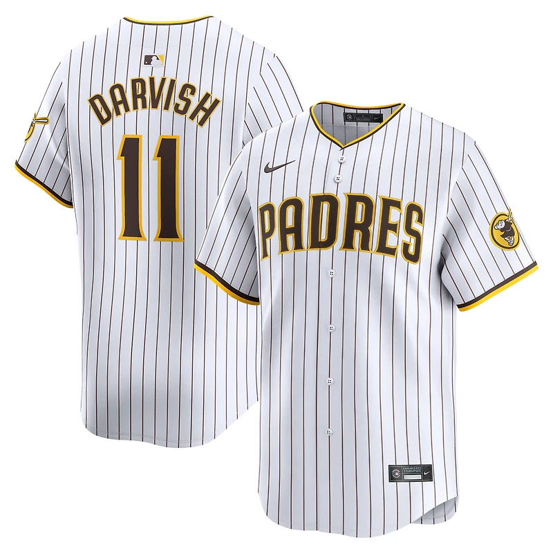 Maillot de joueur Nike Yu Darvish blanc San Diego Padres Home Limited pour homme