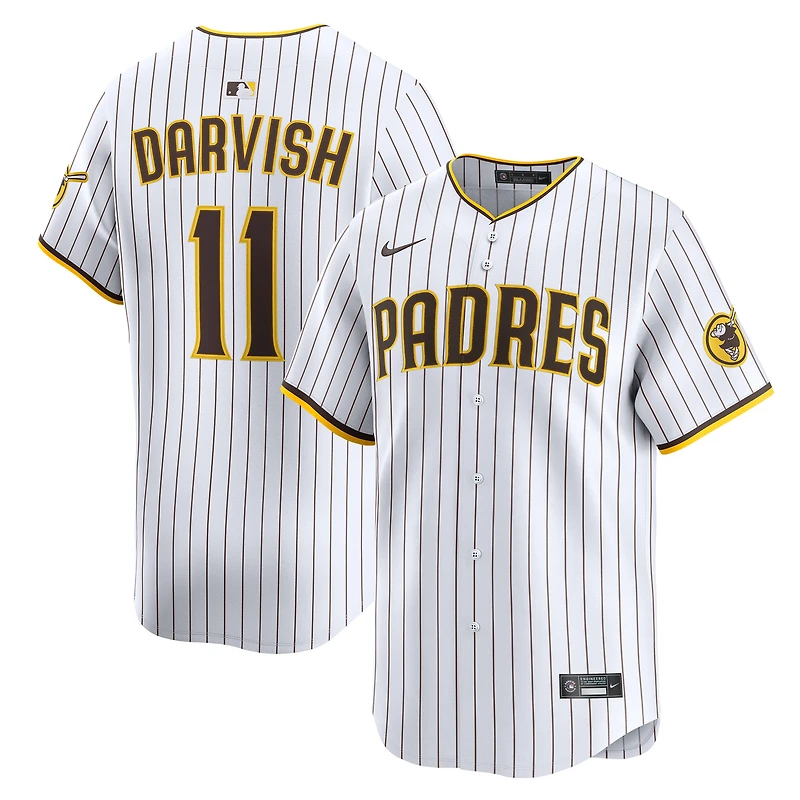 Maillot Nike Yu Darvish blanc à domicile des Padres de San Diego pour homme, édition limitée