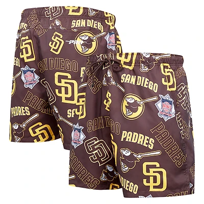 Men's Pro Standard Black San Diego Padres Toss Logo Woven Shorts
