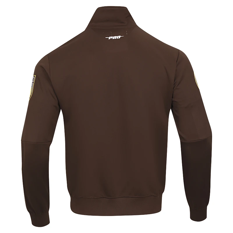 Men's Pro Standard Brown San Diego Padres Fast Lane Full-Zip Track Jacket