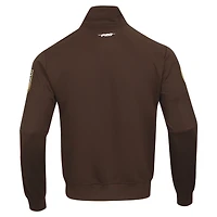 Men's Pro Standard Brown San Diego Padres Fast Lane Full-Zip Track Jacket