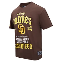 Men's Pro Standard Brown San Diego Padres Oversized City Tour T-Shirt