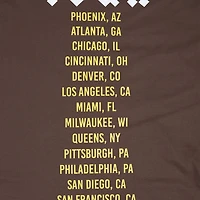 Men's Pro Standard Brown San Diego Padres Oversized City Tour T-Shirt